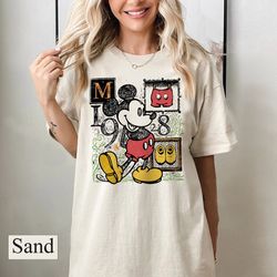 vintage mickey mouse 1928 unisex shirt, retro disney mi