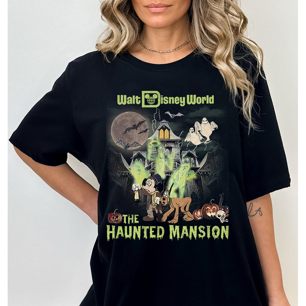 Walt Disney World The Haunted Mansion Shirt, WDW Mickey, Disney Halloween Shirt, Fall Vibes Shirt, Tis The Season Shirt, Women's Fall Tee - 1.jpg