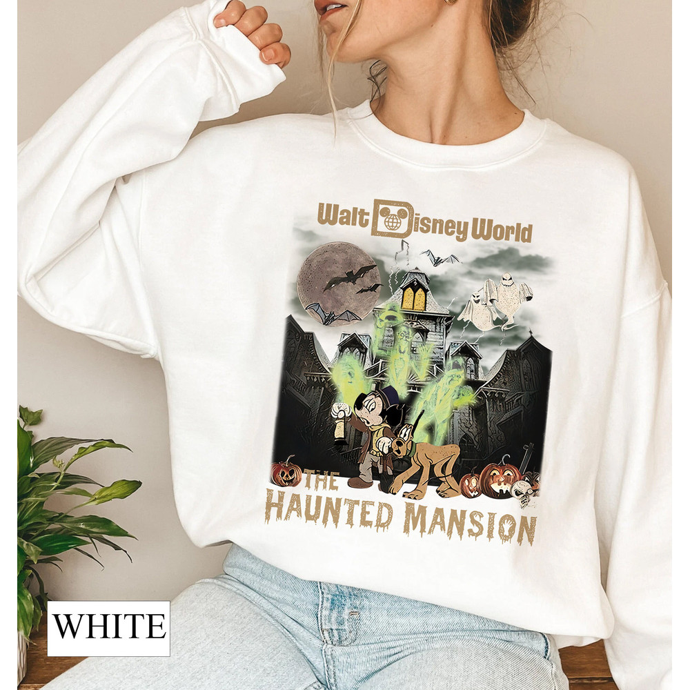 Walt Disney World The Haunted Mansion Shirt, WDW Mickey, Disney Halloween Shirt, Fall Vibes Shirt, Tis The Season Shirt, Women's Fall Tee - 2.jpg