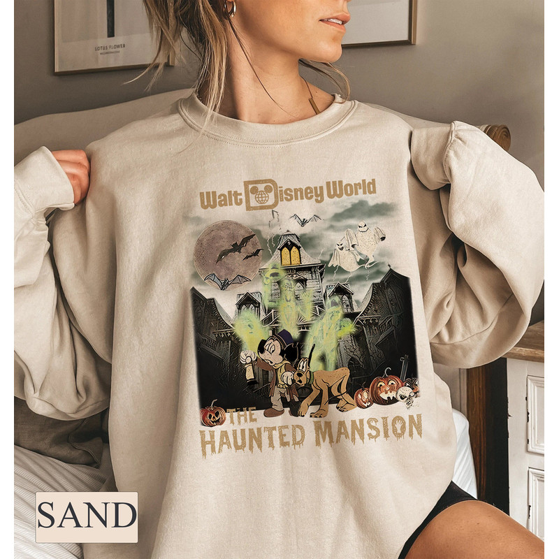 Walt Disney World The Haunted Mansion Shirt, WDW Mickey, Disney Halloween Shirt, Fall Vibes Shirt, Tis The Season Shirt, Women's Fall Tee - 3.jpg
