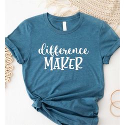 Difference Maker Shirt, Teacher Shirt, Make a Difference, Teacher Life, Teacher Quotes, Blessed Teacher Shirt, Teacher G
