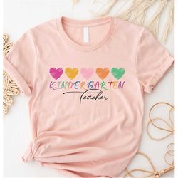 kindergarten teacher shirt, personalized custom name shirt, kindergarten shirt, back to school, first day of school tee,