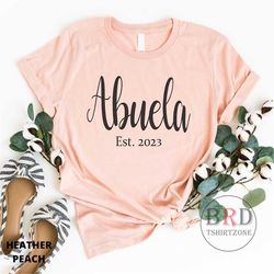 abuela est 2023, spanish grandma, pregnancy announcement, christmas gift, grandparents gift, baby announcement, gift for