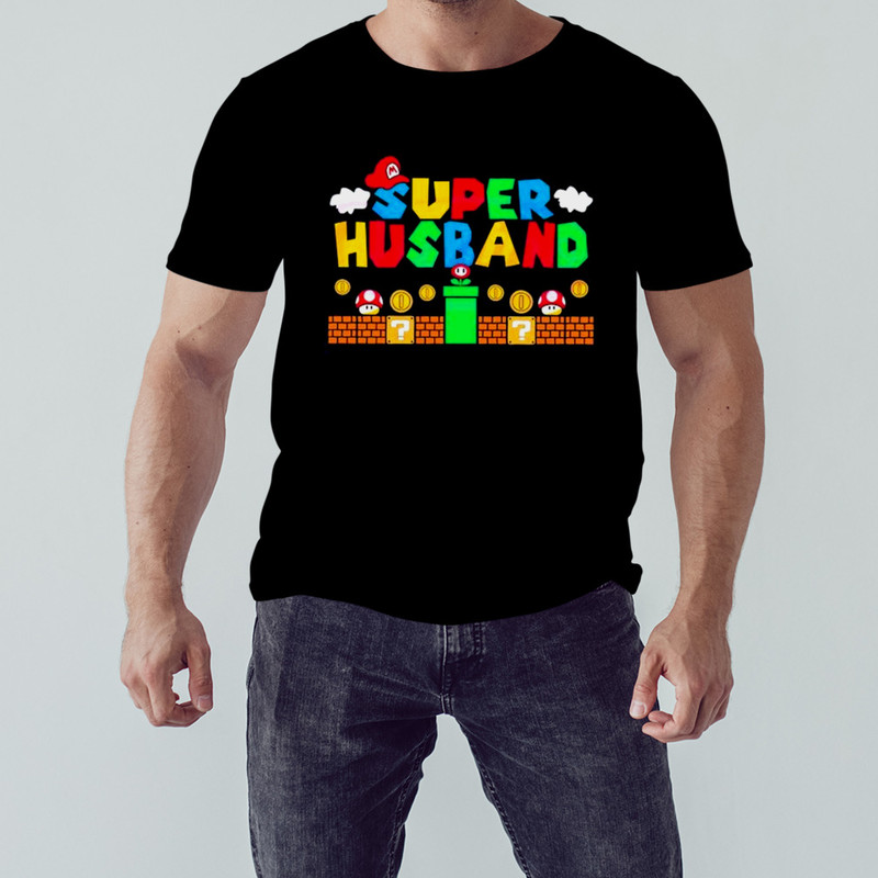 Super Husband Funny Husband Super Mario Shirt, Unisex Clothing, Shirt For Men Women, Graphic Design, Unisex Shirt