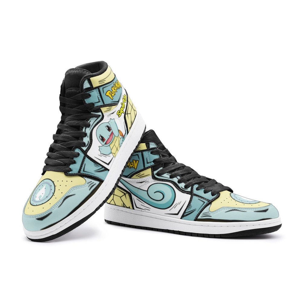 Squirtle Pokemon JD1 Shoes, MSquirtle Pokemon Jordan 1 Shoes, Squirtle Pokemon Shoes, Squirtle Shoes, Pokemon Sneaker
