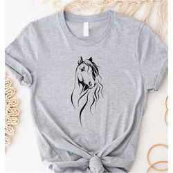 Horse Shirt, Horse Lover Tee, Horse Girl Shirt, gift for Mother, Horse Lover Tees, Horse Lover Gift, Love Horses Shirt,