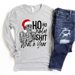 ho ho holy shit what a year christmas shirt,coffee christmas shirt,christmas family shirt,christmas gift,holiday gift,sk