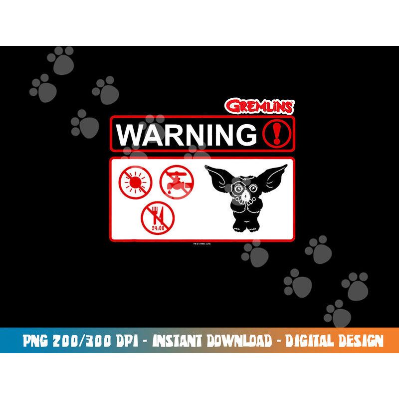 Gremlins Warner png, sublimation .jpg