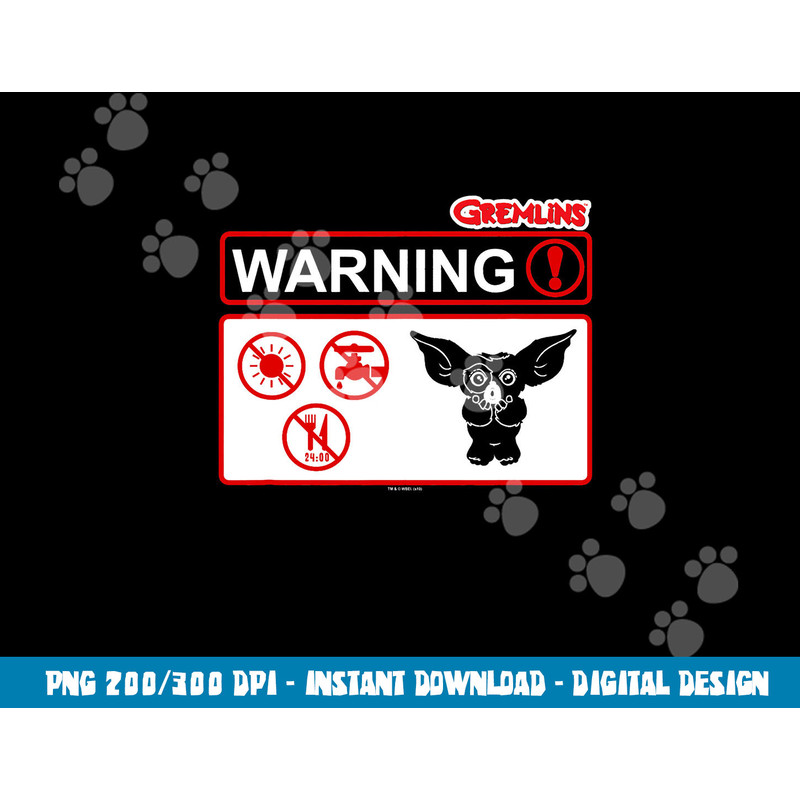 Gremlins Warner png, sublimation .jpg