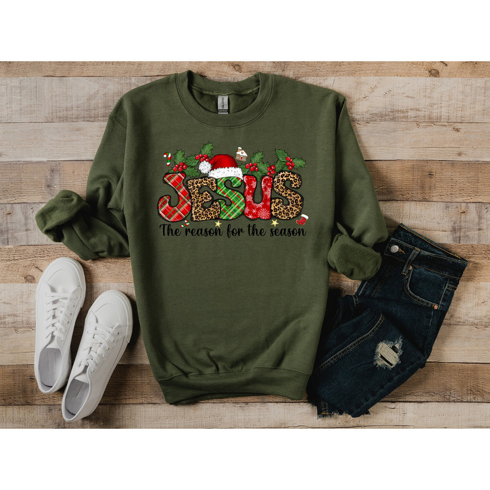 Jesus The Reason For The Season Shirt,Christmas Family Shirt,Christmas Gift,Holiday Gift,Christmas Family Matching Shirt,Faith Christmas Tee - 3.jpg