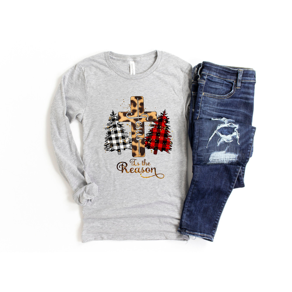 Jesus The Reason for the Season Shirt,Merry Christmas Shirt,,Christmas Family Shirt,Christmas Gift,Cross Shirt,Leopard Shirt,Jesus Shirt - 3.jpg