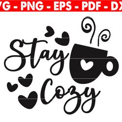 stay cozy svg, pumpkin svg, fall season svg, thanksgiving svg, autumn svg, fall decor svg, pumpkin shirt svg