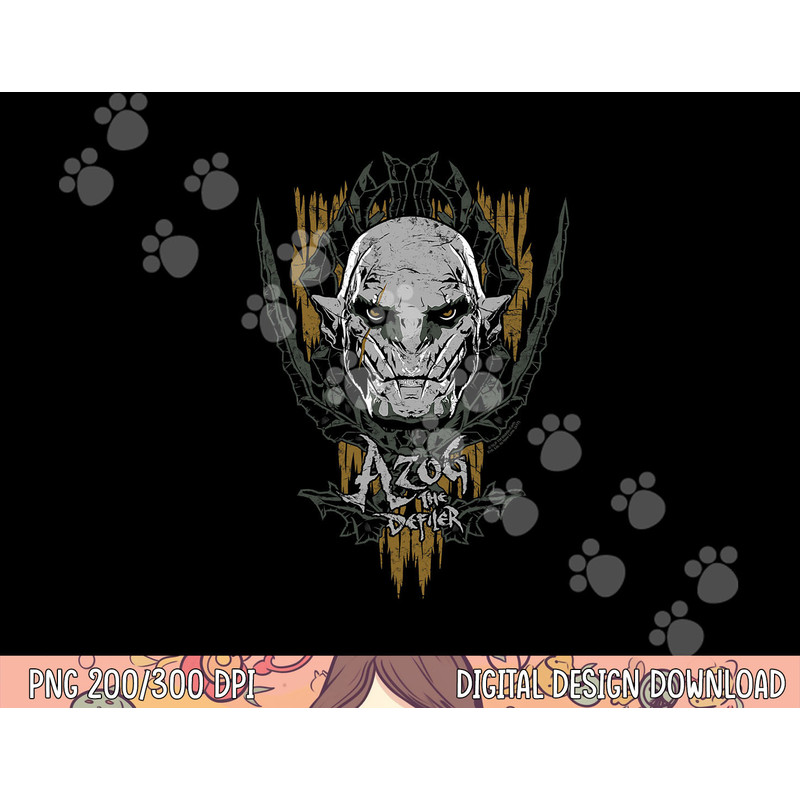 Hobbit Azog png, sublimation .jpg