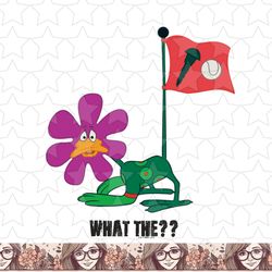 looney tunes daffy duck screwball flower png, sublimation, digital download