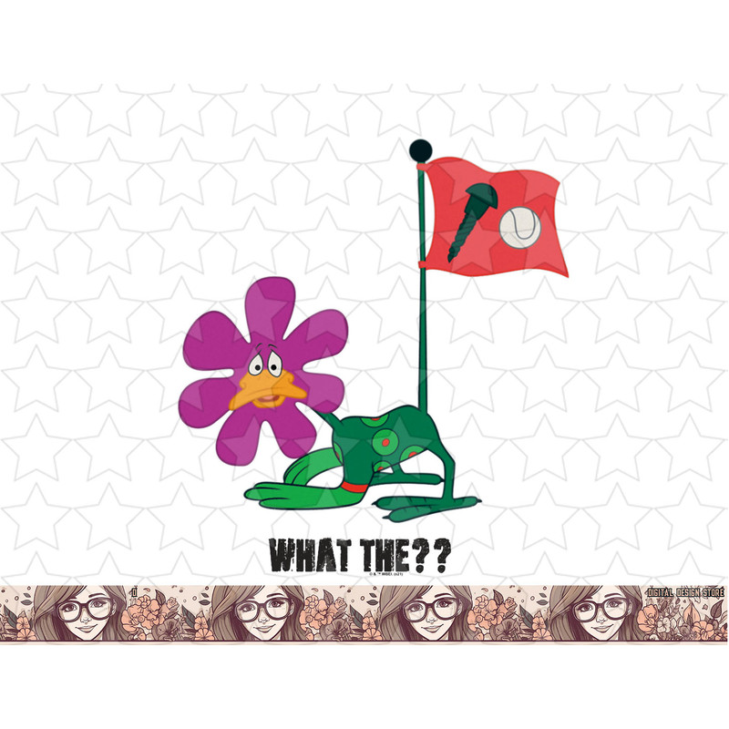 Looney Tunes Daffy Duck Screwball Flower png, sublimation, digital download .jpg