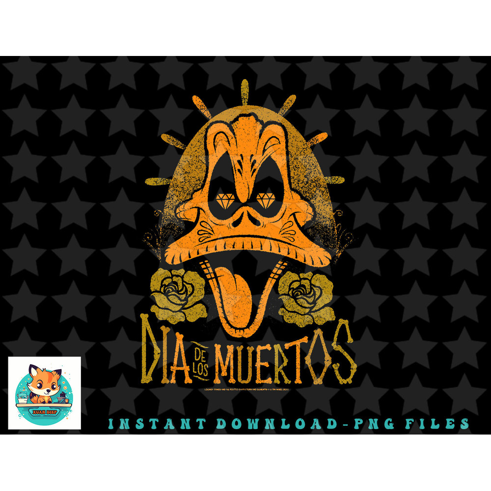 Looney Tunes Daffy Dia De Los Muertos png, sublimation, digital download.jpg