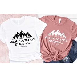 adventure buddies, adventure shirts, matching couples, matching honeymoon shirts, vacation shirt, road trip shirt, camp