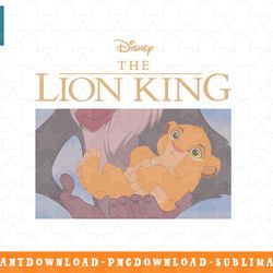 disney the lion king baby simba classic movie poster png, sublimation, digital download