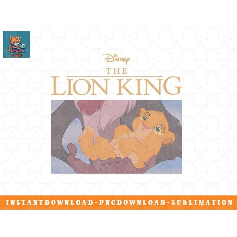 Disney The Lion King Baby Simba Classic Movie Poster png, sublimation, digital download.jpg