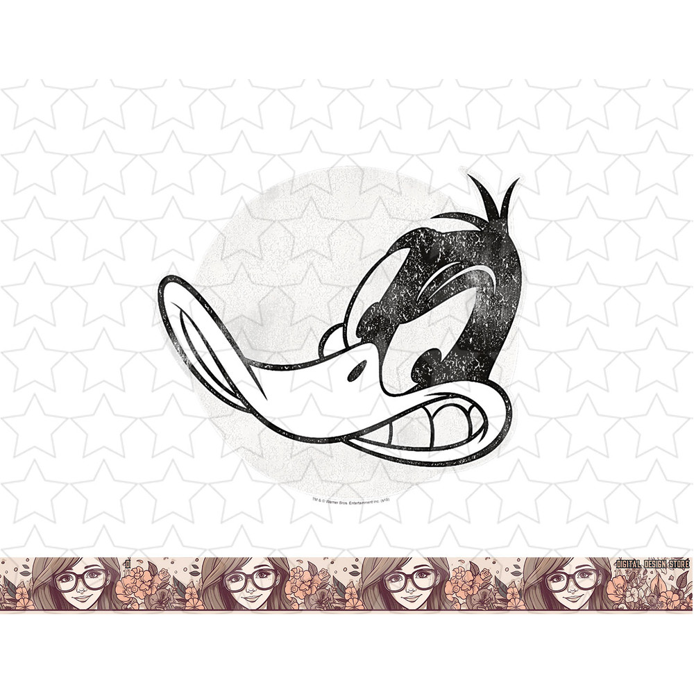 Looney Tunes Daffy Duck Vintage Badge png, sublimation, digital download .jpg