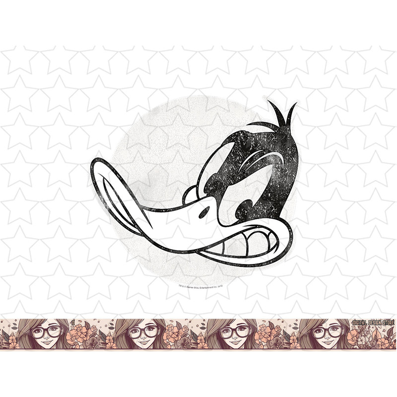 Looney Tunes Daffy Duck Vintage Badge png, sublimation, digital download .jpg