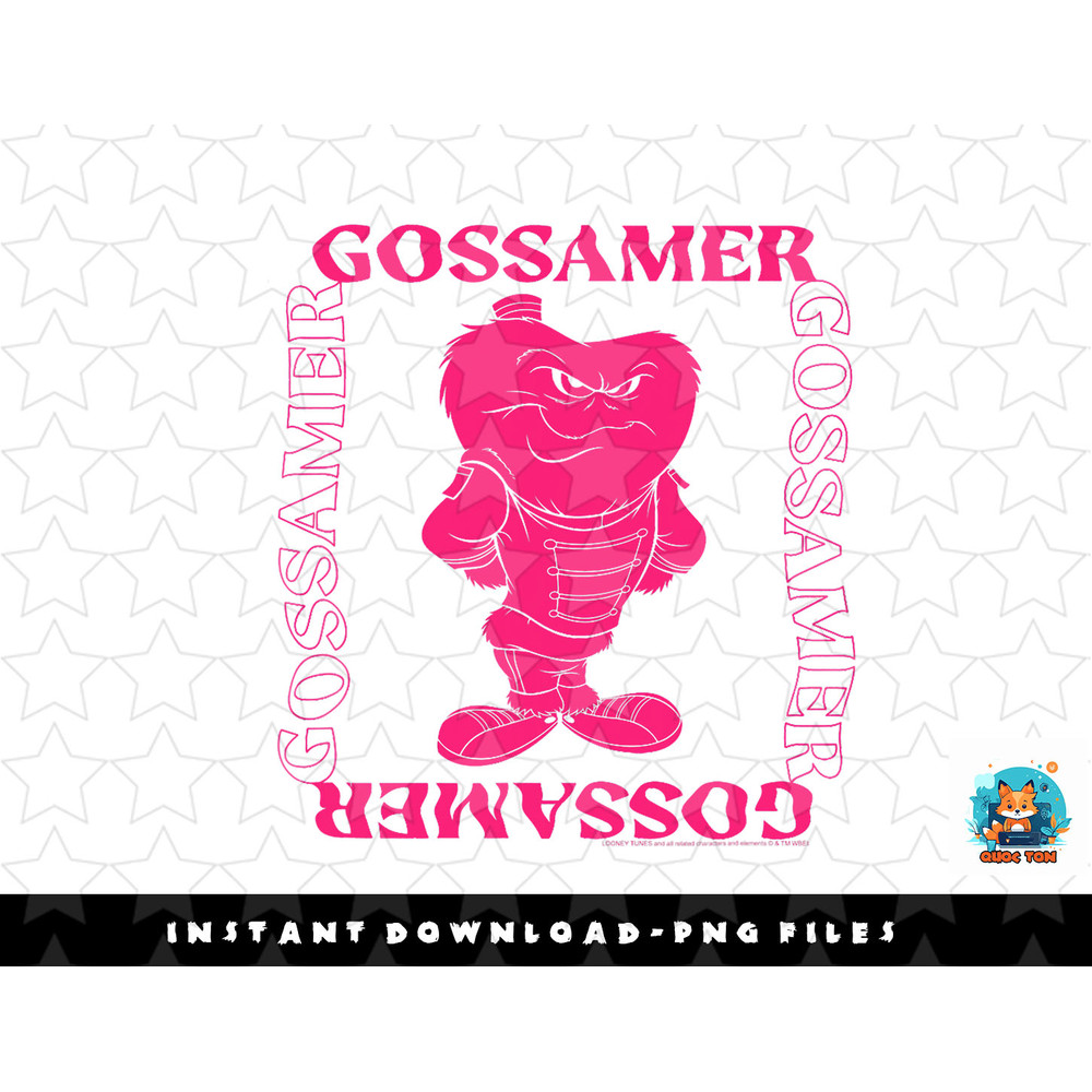 Looney Tunes Gossamer Boxed Portrait png, sublimation, digital download.jpg