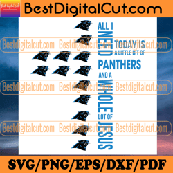 all i need today is a little bit of panthers svg,