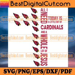 all i need today is a little bit of cardinals svg,