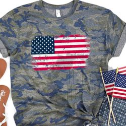 camo flag shirts , patriotic shirt , 4th of july shirt. , flag shirt