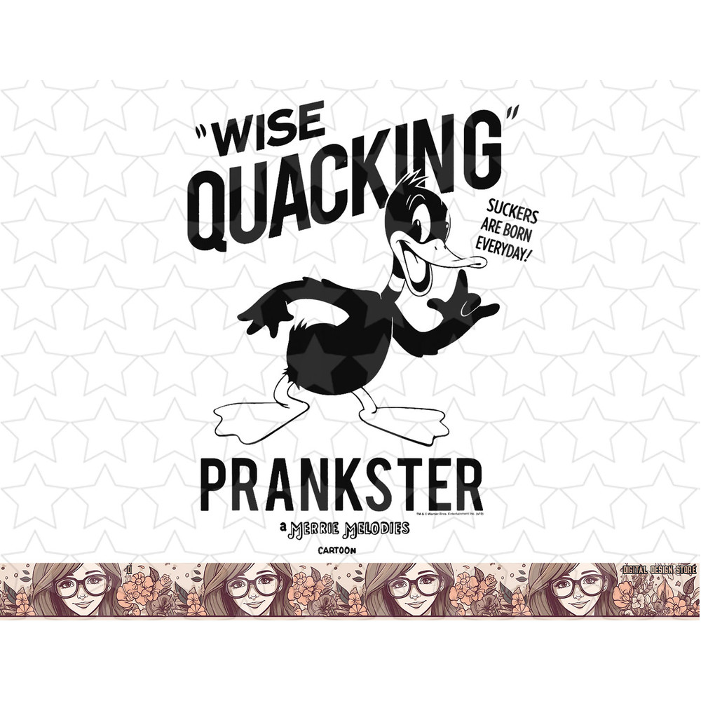 Looney Tunes Daffy Duck Wise Quacking png, sublimation, digital download .jpg