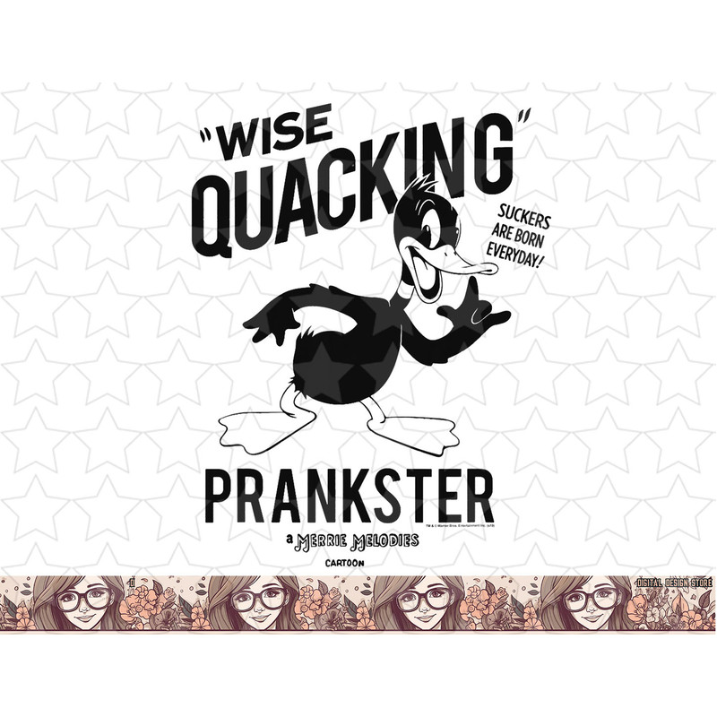Looney Tunes Daffy Duck Wise Quacking png, sublimation, digital download .jpg
