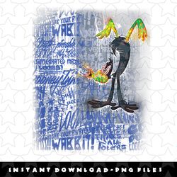 looney tunes graffiti daffy duck png, sublimation, digital download