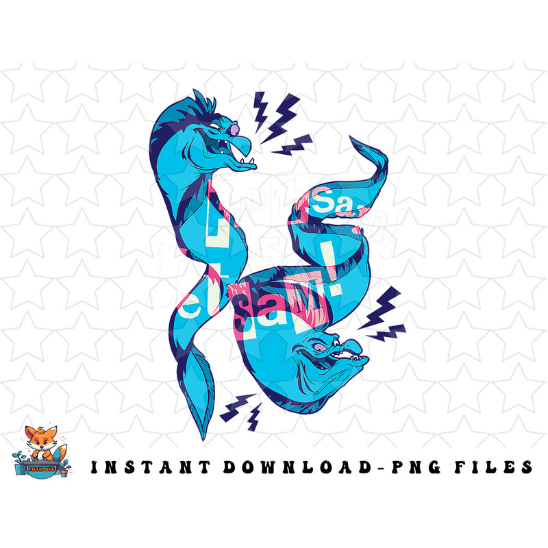 Disney The Little Mermaid Flotsam and Jetsam Eels png, sublimation, digital download.jpg