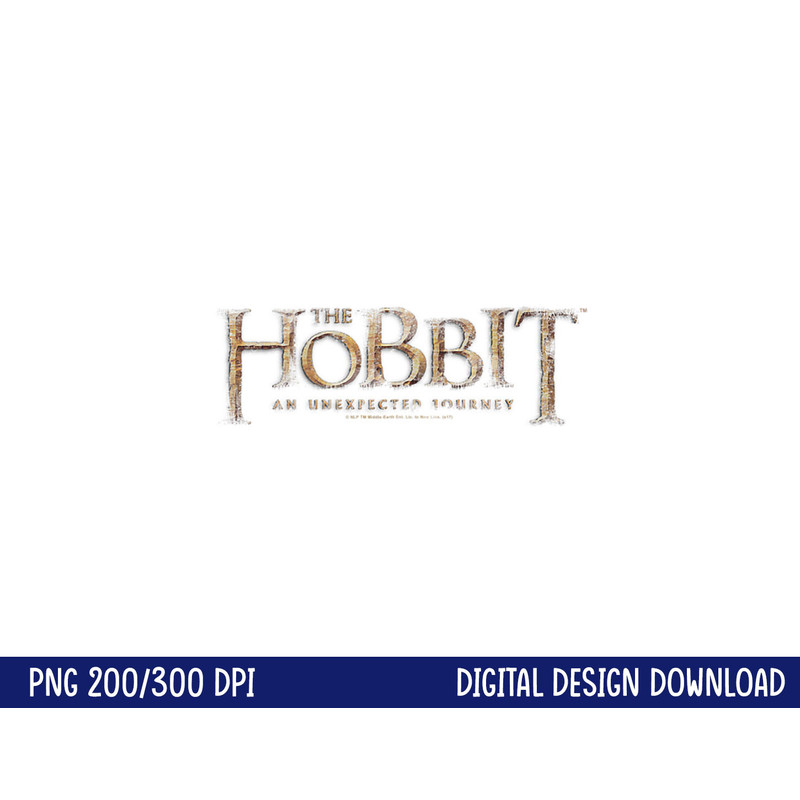 Hobbit Distressed Logo png, sublimation .jpg