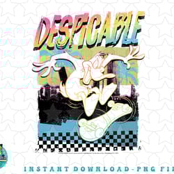 looney tunes daffy duck despicable skateboard pose png, sublimation, digital download