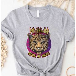 def leppard rock of ages shirt, rock band 80s tee, def tired tiger shirt, def leppard rock and roll music shirt, def lep