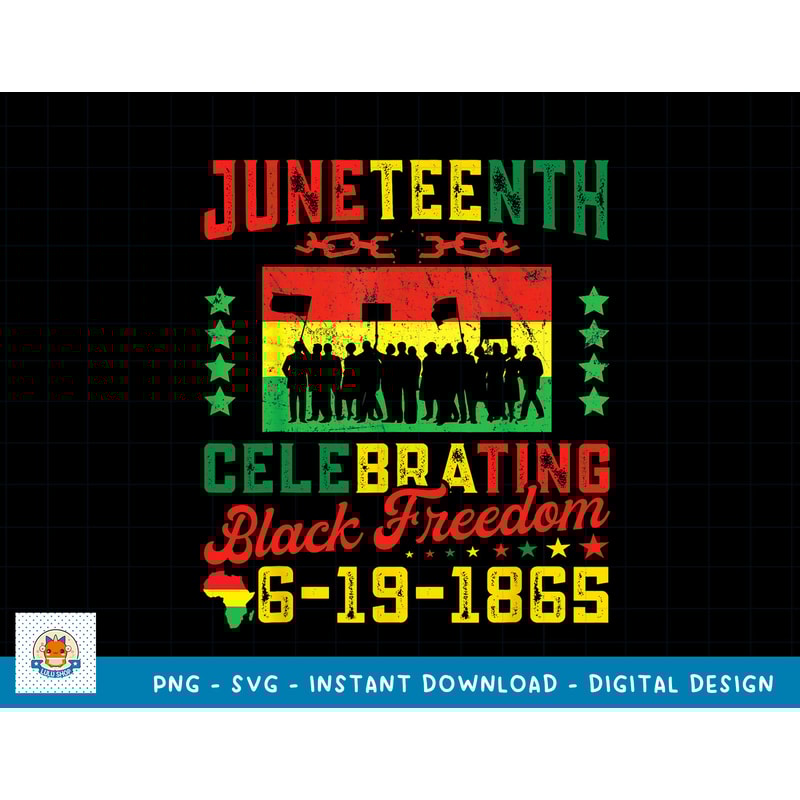 June Teenth Flag Celebrating Black Freedom Juneteenth 1865 T-Shirt copy.jpg