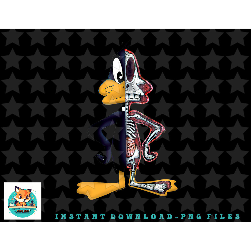Looney Tunes Daffy Duck Half Skeleton png, sublimation, digital download.jpg
