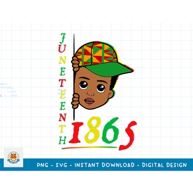 Juneteenth Celebrating 1865 Black Boy Kids Toddlers T-Shirt copy.jpg