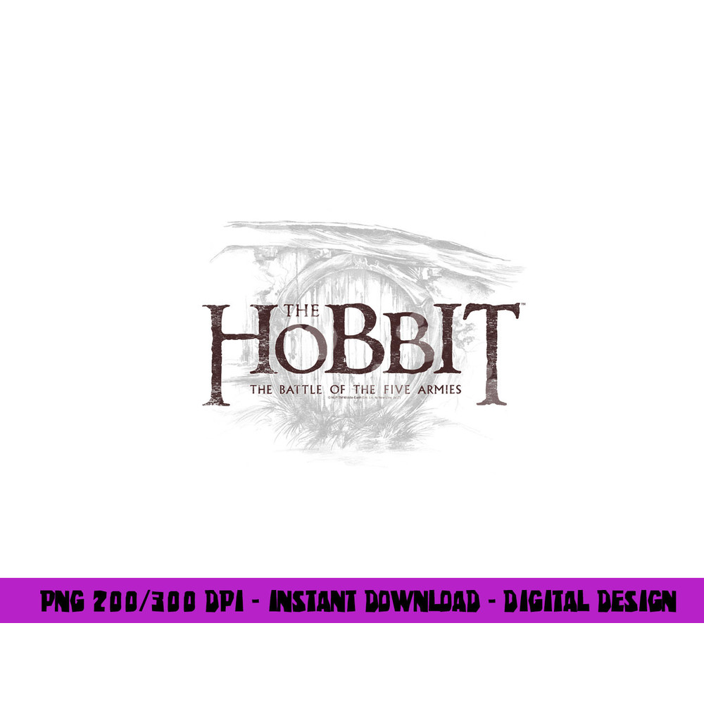Hobbit Door Logo  png, sublimation .jpg