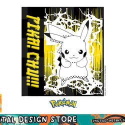 pokemon - pikachu anime lightning scene png, digital prints, sublimation