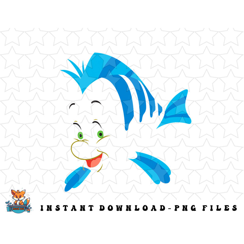 Disney The Little Mermaid Flounder Costume png, sublimation, digital download.jpg