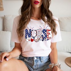 american medical montage shirt, patriotic nurse shirt, registered nurse shirt, 4th of july nurse shirt, nurse shirt, nur