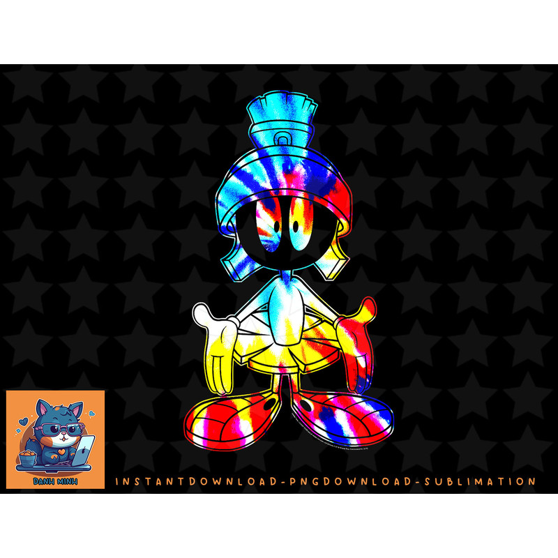 Looney Tunes Marvin The Martian Tie Dye Portrait png, sublimation, digital download.jpg