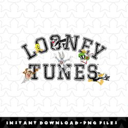 looney tunes group shot centered text outline png, sublimation, digital download