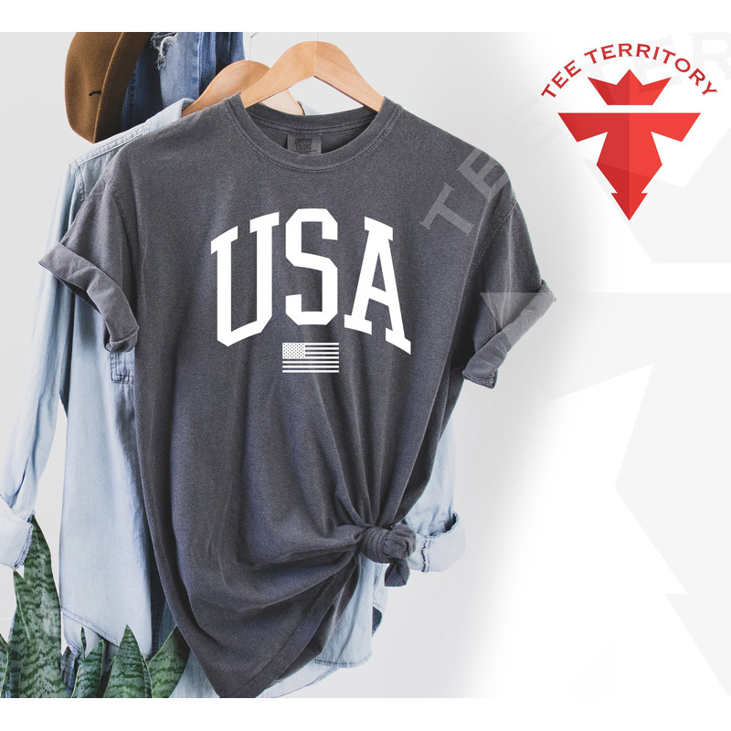 Comfort Colors USA Tshirt, 4 of July Tshirt, USA Flag Tshirt, USA Shirt for 4of July, Independent Day Shirt, Big Letter Usa Shirt, Retro Usa - 3.jpg