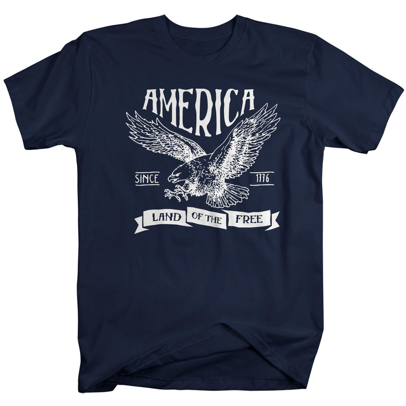 Men's Vintage America T-Shirt Vintage Patriotic Shirts 4th July T-Shirt Eagle Shirt Since 1776 Independence Day Shirts - 7.jpg