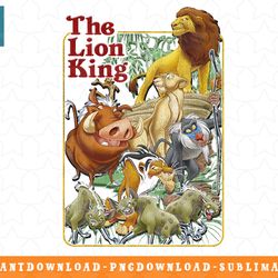 disney the lion king group shot jungle mashup png, sublimation, digital download