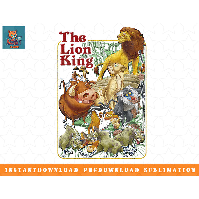 Disney The Lion King Group Shot Jungle Mashup png, sublimation, digital download.jpg