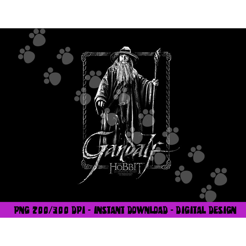 Hobbit Gandalf Stare  png, sublimation .jpg